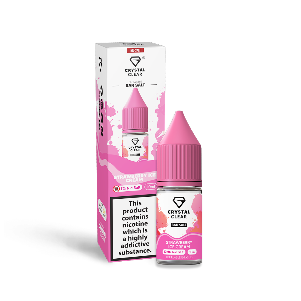 Crystal Clear Salts Strawberry Ice Cream 10mg