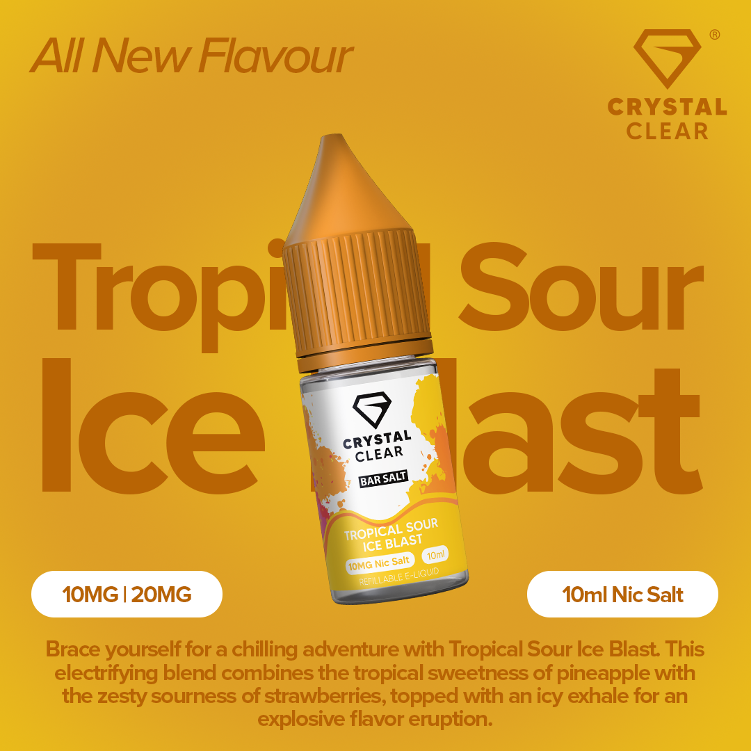 Crystal Clear Salts Tropical Sour Ice Blast