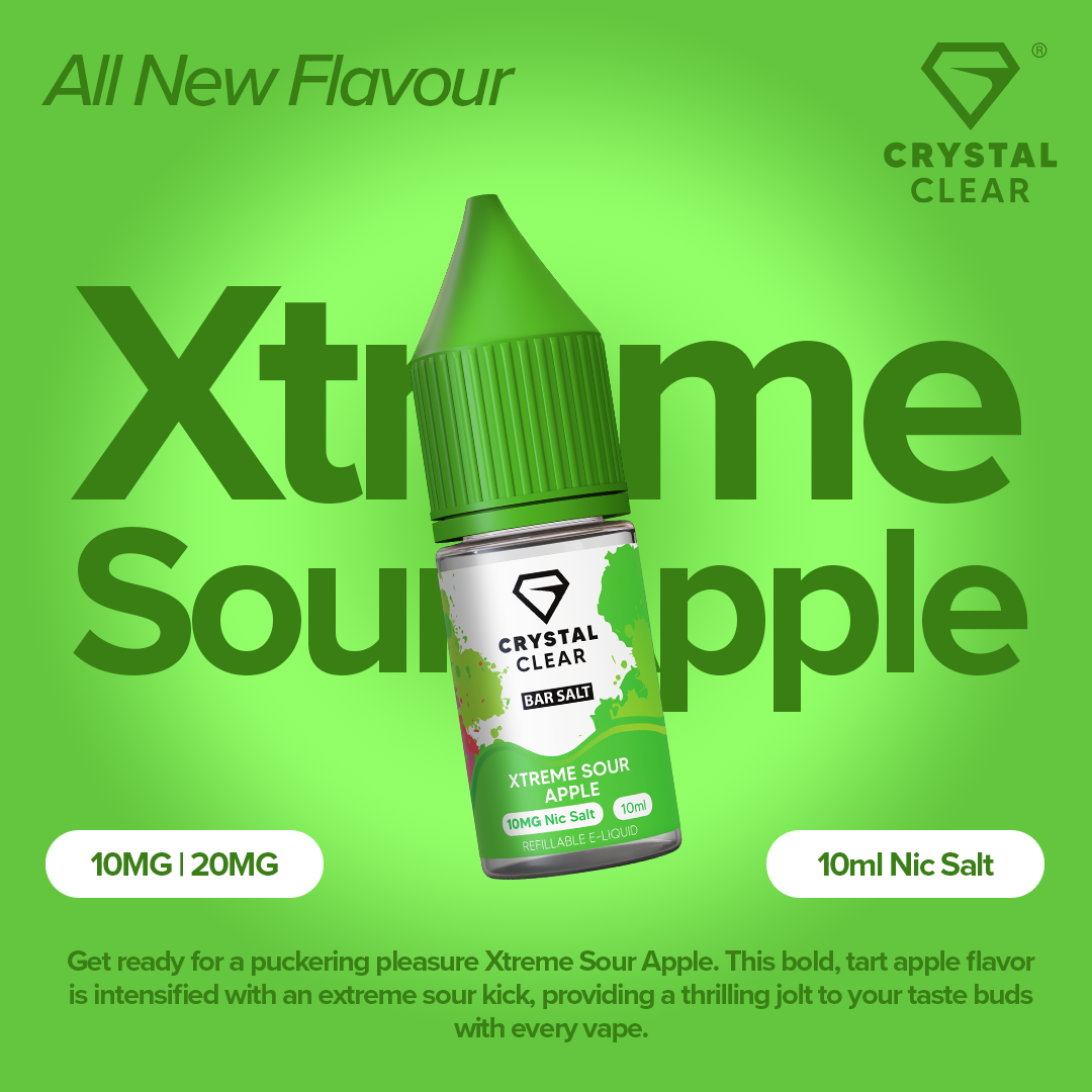 Crystal Clear Salts Xtreme Sour Apple