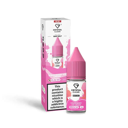 Crystal Clear Strawberry Ice Cream 10mg Nic Salt