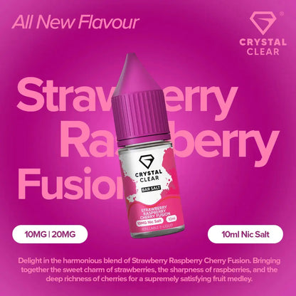 Crystal Clear Strawberry Raspberry Cherry Fusion Nic Salt