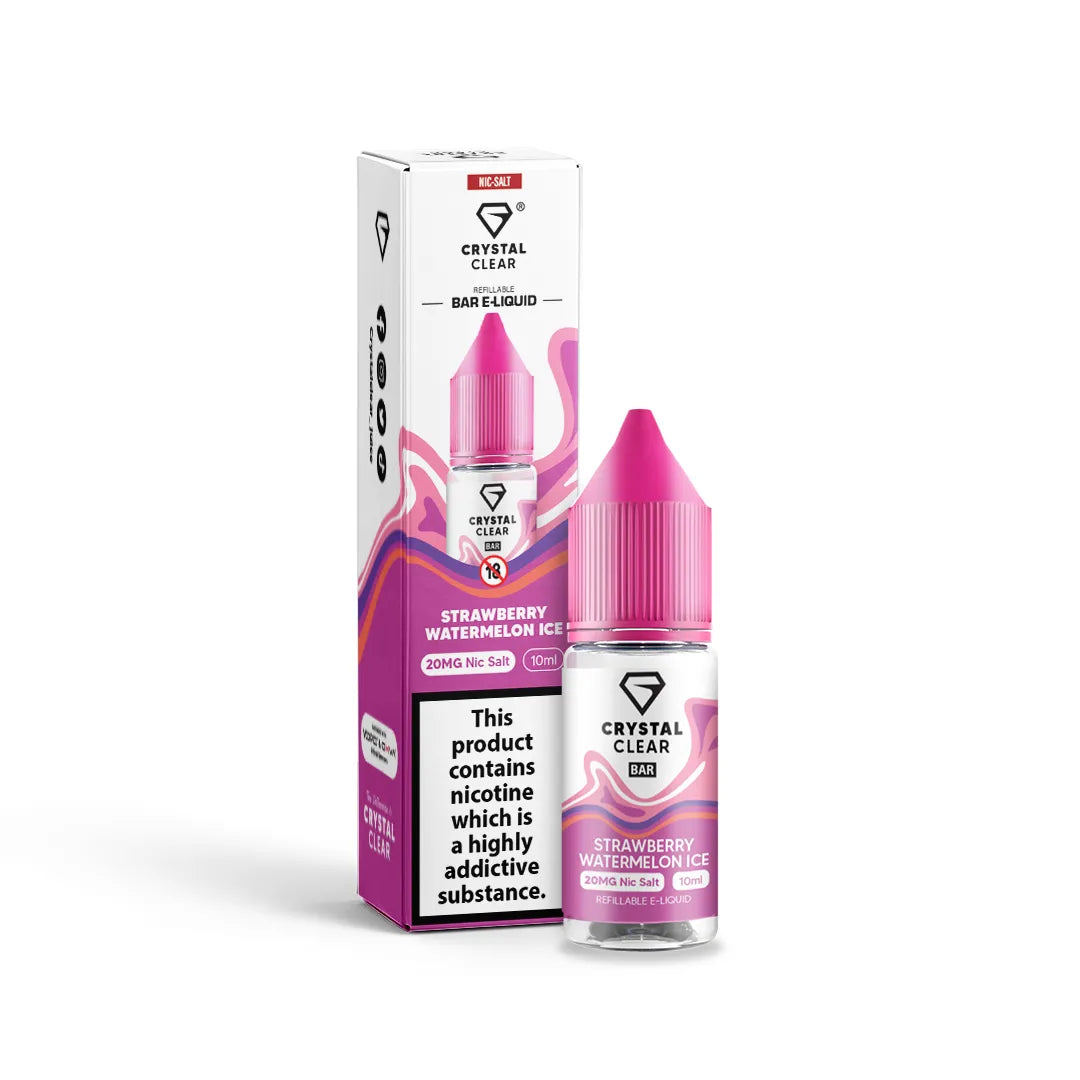 Crystal Clear Strawberry Watermelon Ice 20mg Nic Salt