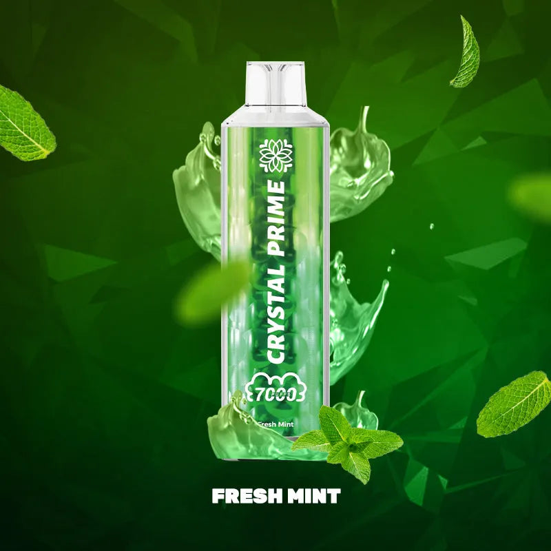 Crystal Prime 7000 Puff Fresh Mint Disposable Vape