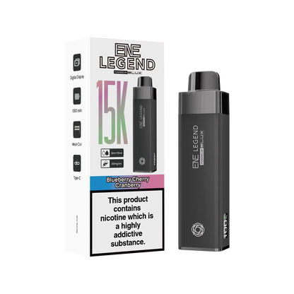 ENE Legend 15K puff vape Blueberry Cherry Cranberry flavour
