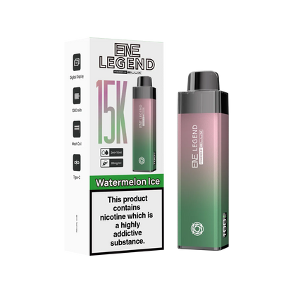 Watermelon Ice flavour ENE Legend 15K puff vape by Elux
