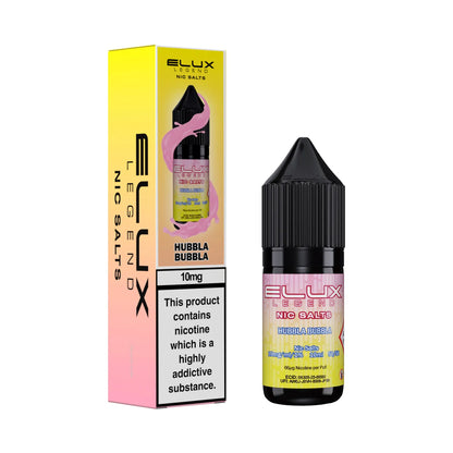 10mg Hubbla Bubbla Flavour Elux Legend Nic Salts E-Liquid