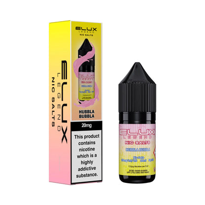 Hubbla Bubbla 20mg Flavour Elux Legend Nic Salts E-Liquid