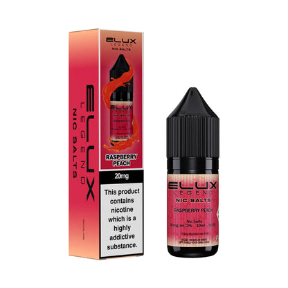 Raspberry Peach 20mg Flavour Elux Legend Nic Salts E-Liquid