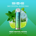 Load image into Gallery viewer, Fresh Menthol Mojito SKE Crystal Supermax 4500 Puff Disposable Vape
