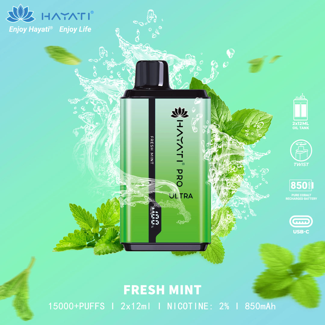 Hayati Pro Ultra 15K Puff Disposable Vape Pod Device