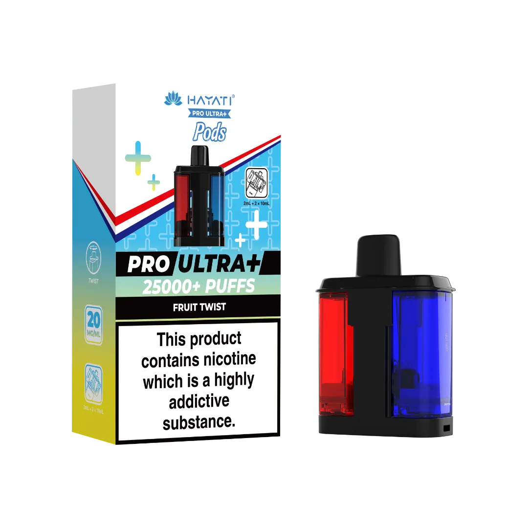 Fruit Twist Hayati Pro Ultra Plus 25k Pre-filled Replacement Pods and Hayati 25000 Pod Refills