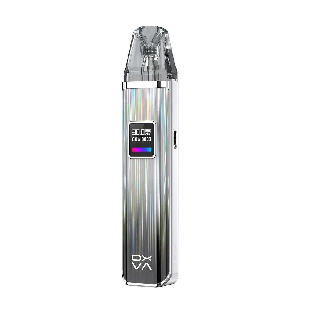 Gleamy Gray Oxva Xlim Pro Pod Vape Kit