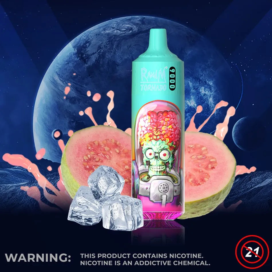 RandM Tornado 9000 Guava Ice Disposable Vape 9000 Puffs