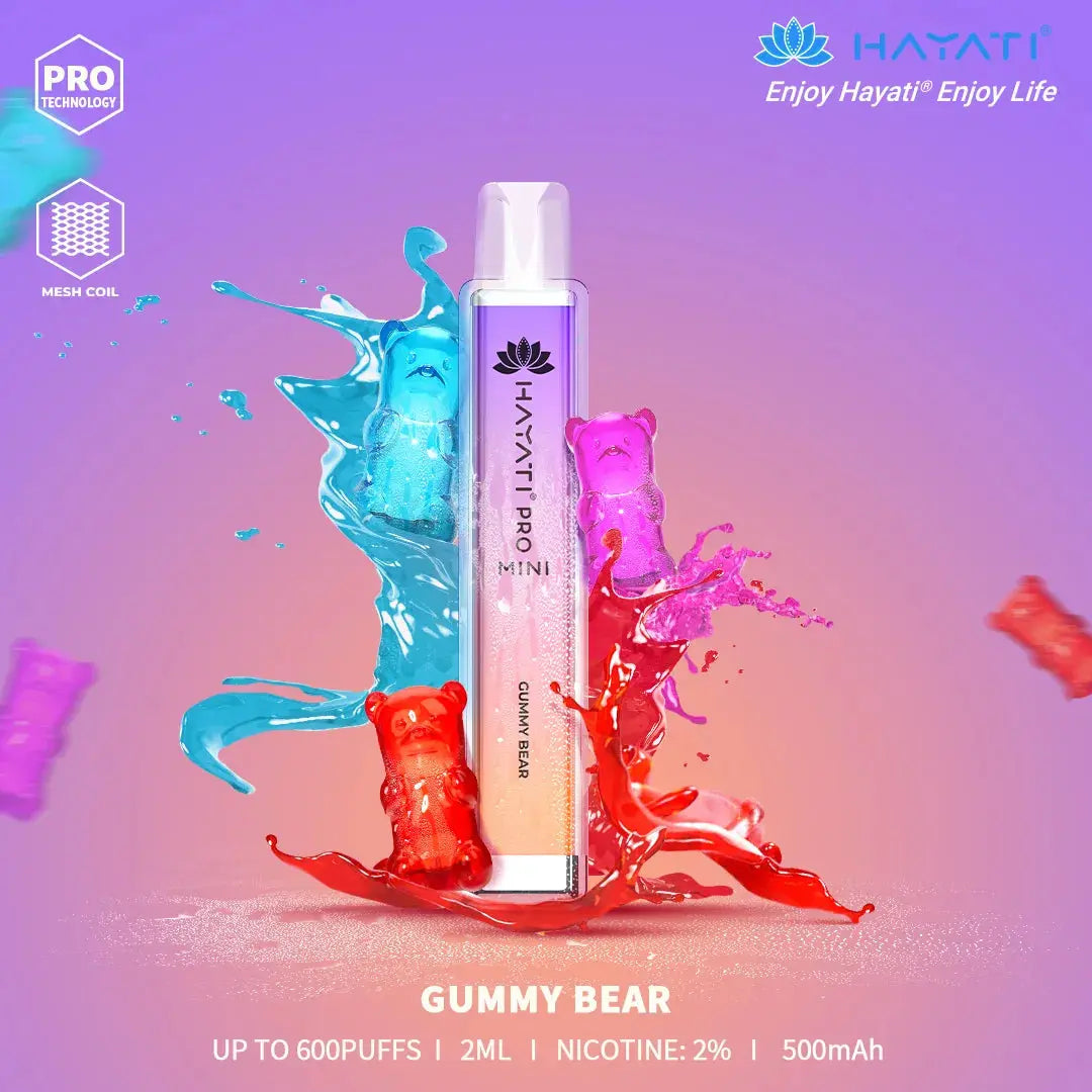 Gummy Bear Hayati Pro Mini 600 Puff Disposable Vape (6859405918311)