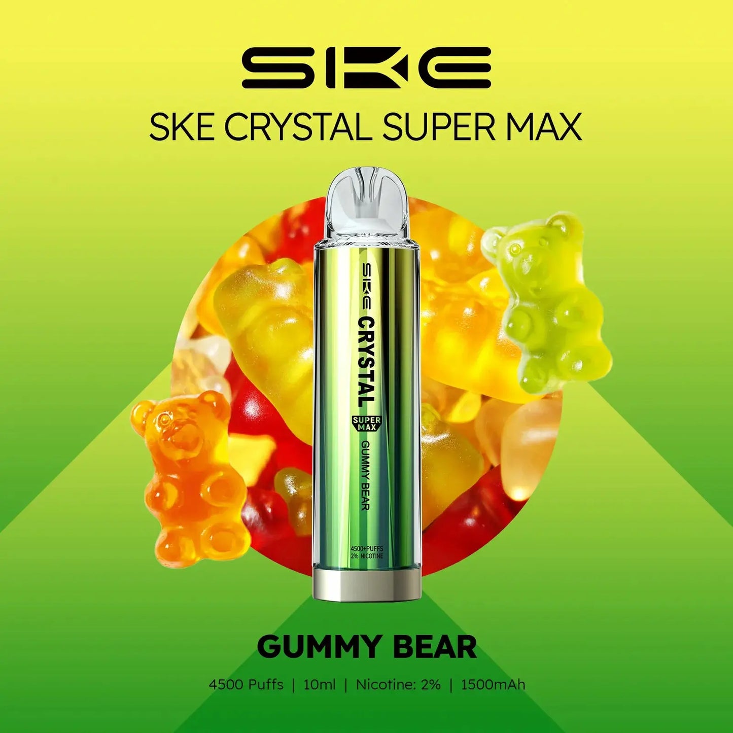 SKE Crystal Supermax 4500 Puff Disposable Vape (6871122083943)