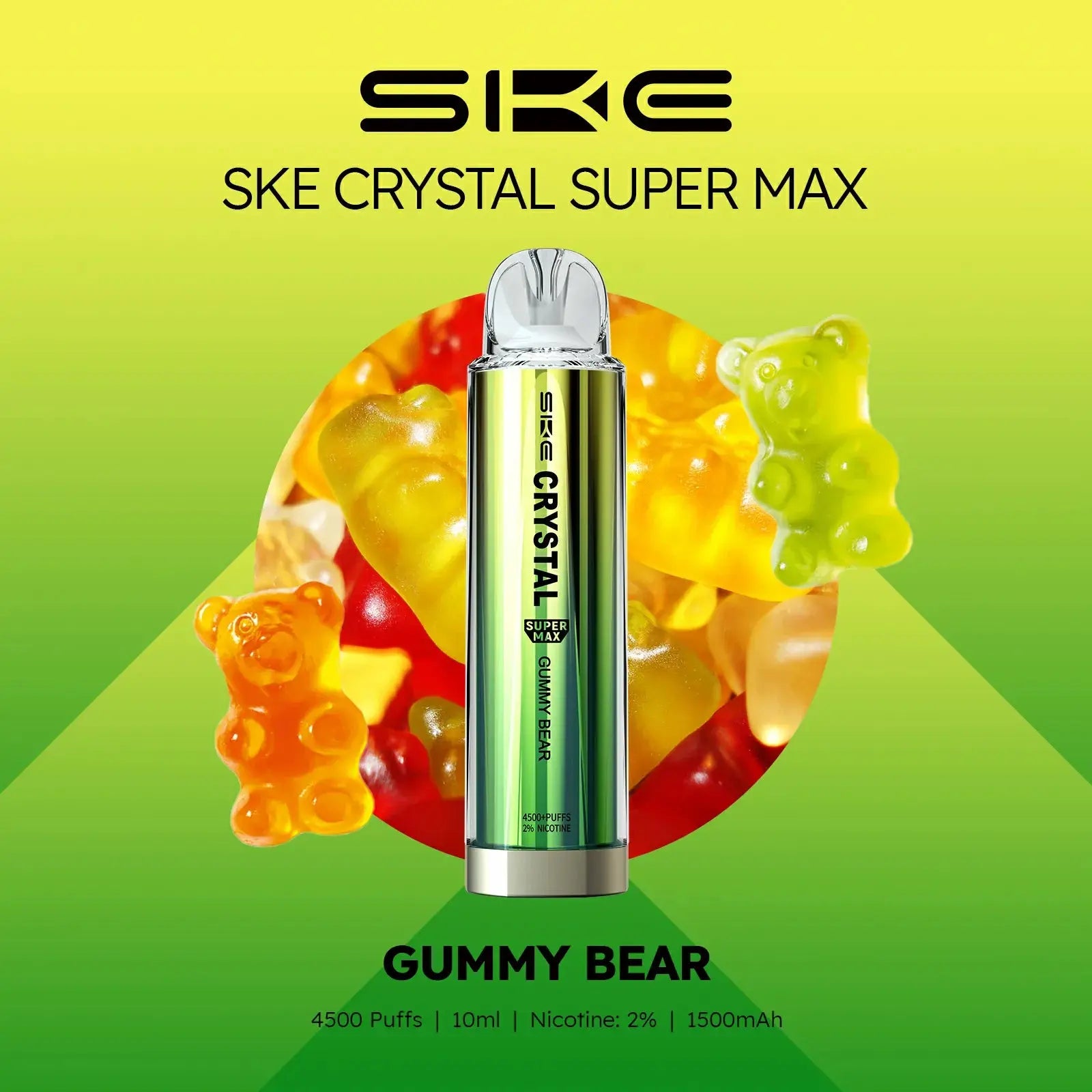 SKE Crystal Supermax 4500 Puff Disposable Vape (6871122083943)