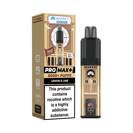 Lemon Lime flavour Hayati Pro Max Plus 6000 Big Ben Souvenir Edition