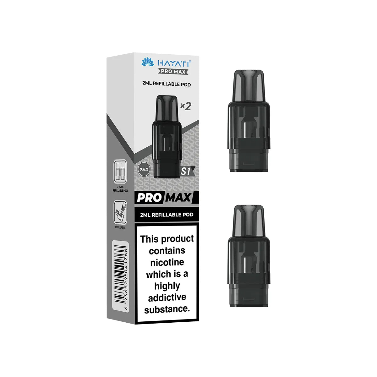 Hayati Pro Max S1 refillable replacement pods