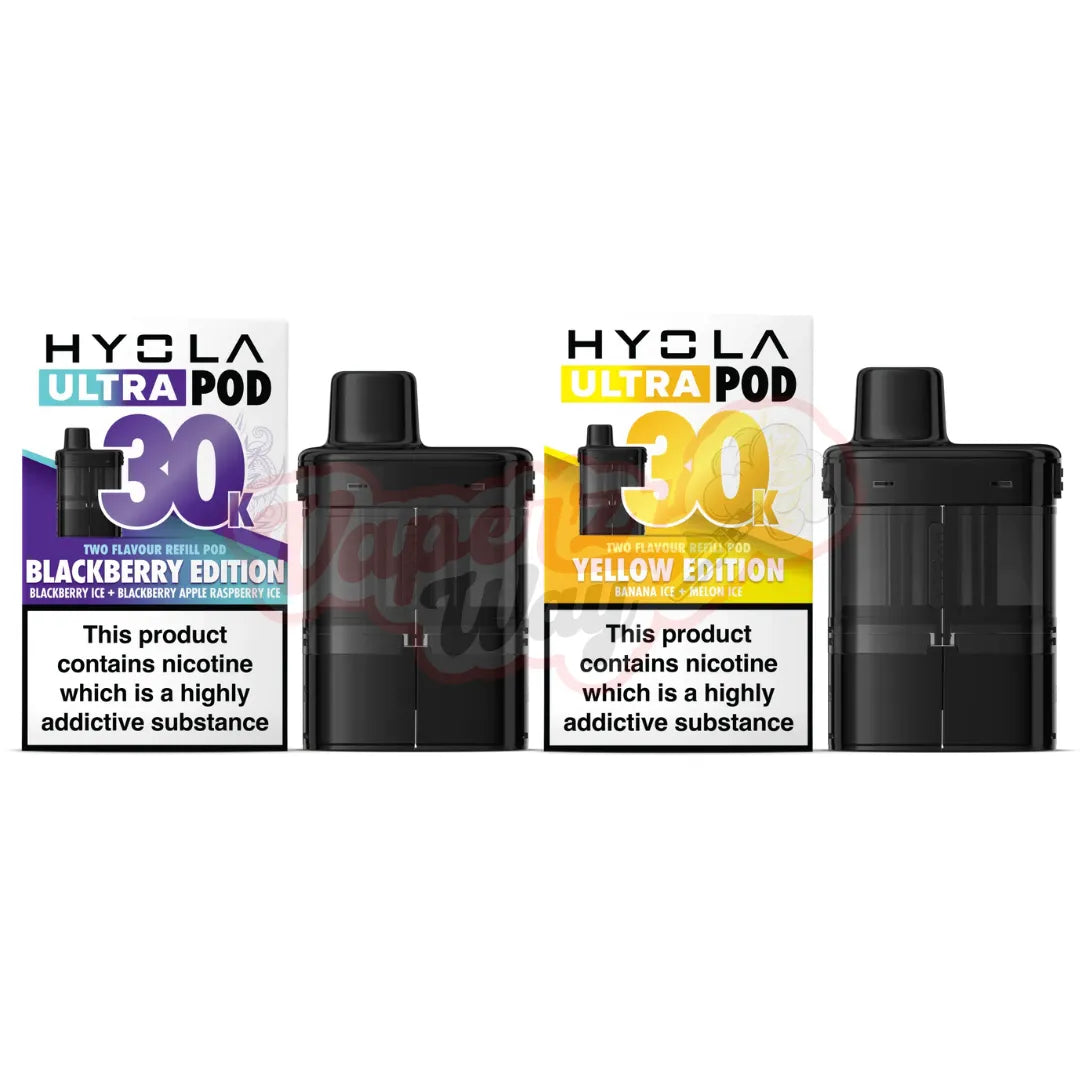 Hyola ultra 30k replacement prefilled pods blackberry edition and yellow edition vape pods