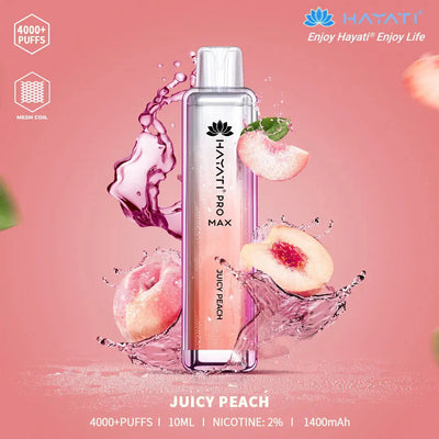 Juicy Peach Hayati Pro Max 4000 Puff Disposable Vape