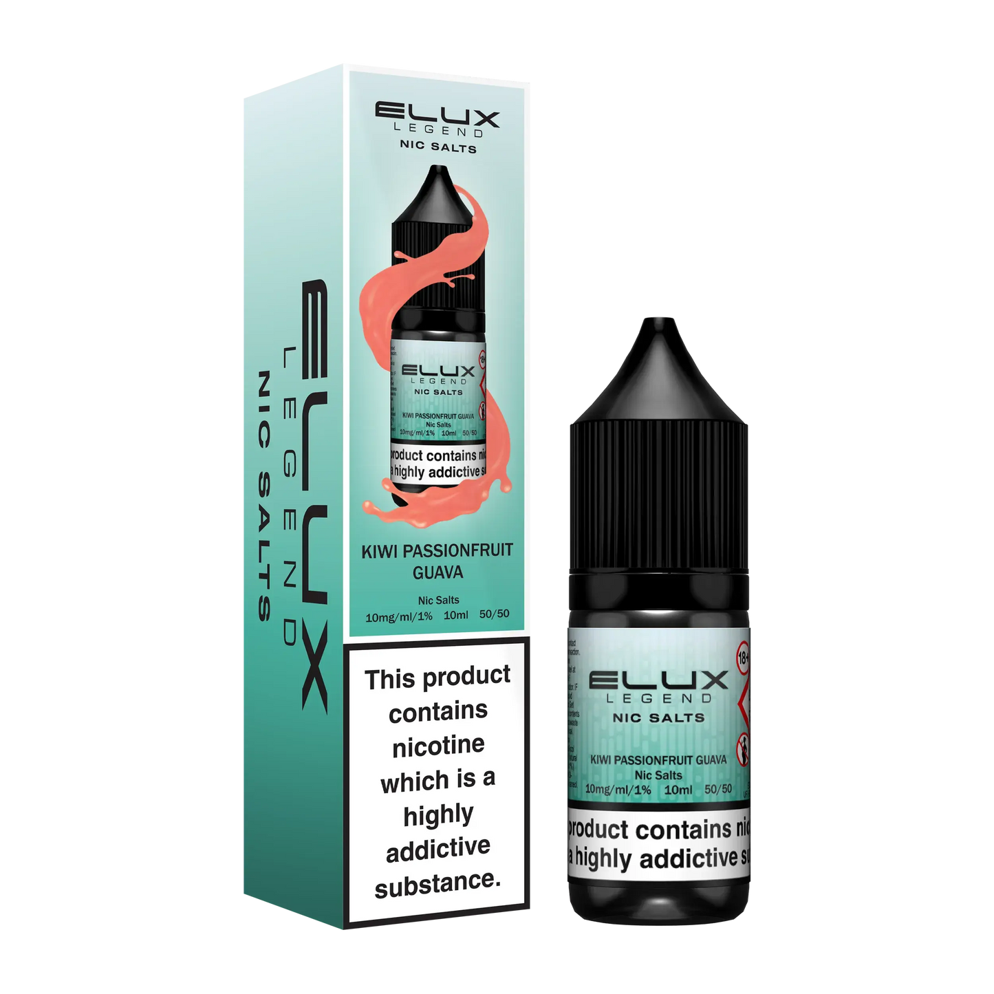 Kiwi Passion Fruit Guava 10mg Elux Legend Nic Salt (6861576274023)