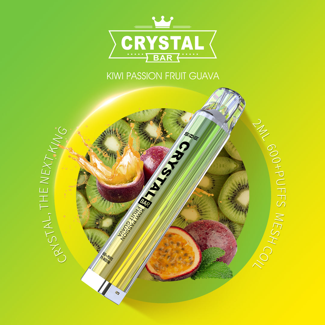 Kiwi Passion Fruit Guava SKE Crystal 600 Puff Disposable Vape