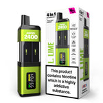 Load image into Gallery viewer, L Lime Vape Bars Angel 4in1 2400 Puff Disposable Vape
