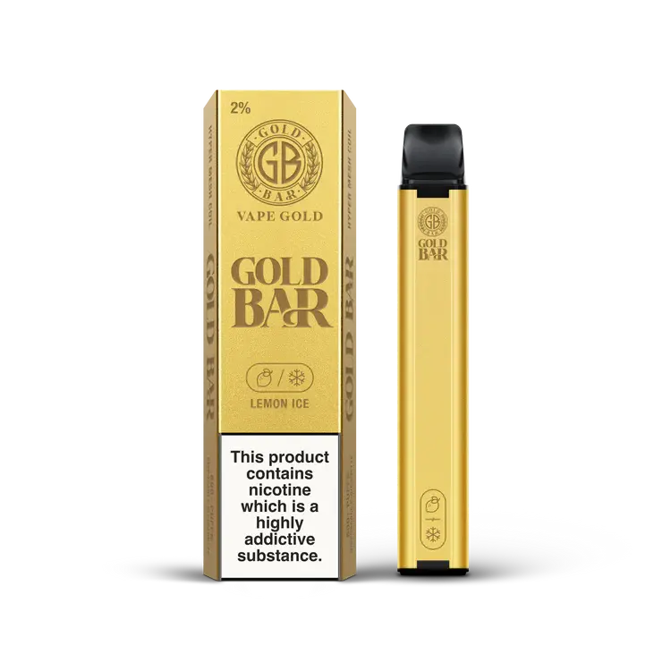 Lemon Ice Gold Bar 600 Puff Disposable Vape (6861492027495)