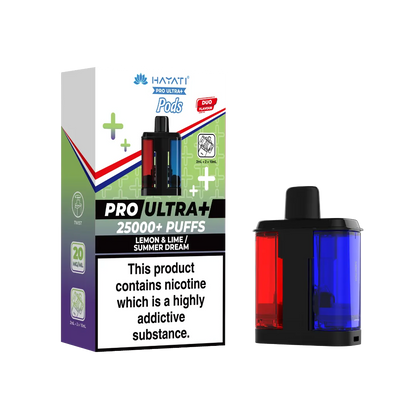 Lemon Lime and Summer Dream Hayati Pro Ultra Plus 25k Pre-filled Replacement Pods 
