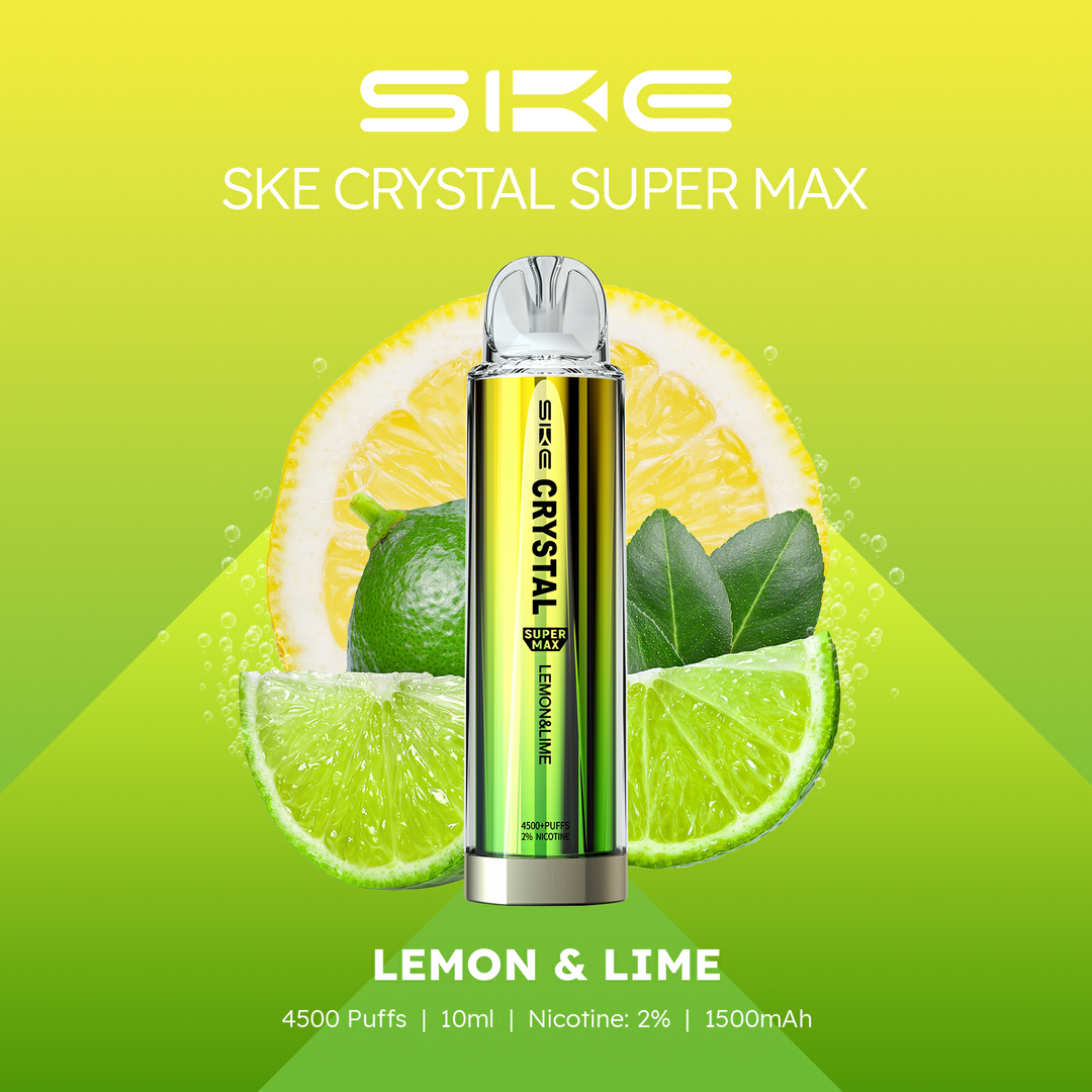 Lemon Lime SKE Crystal Supermax 4500 Puff Disposable Vape