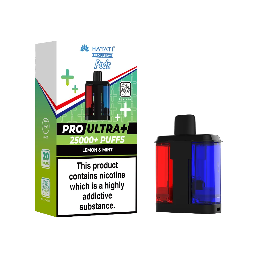 Lemon Mint Hayati Pro Ultra Plus 25k Pre-filled Replacement Pods