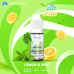 Load image into Gallery viewer, Lemon Mint Hayati Pro Max Nic Salt 10mg and 20mg Nicotine Strength 10ml Bottle
