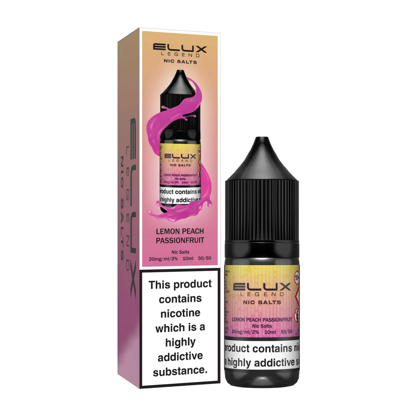 Lemon Peach Passion Fruit 20mg Elux Legend Nic Salt (6861576274023)