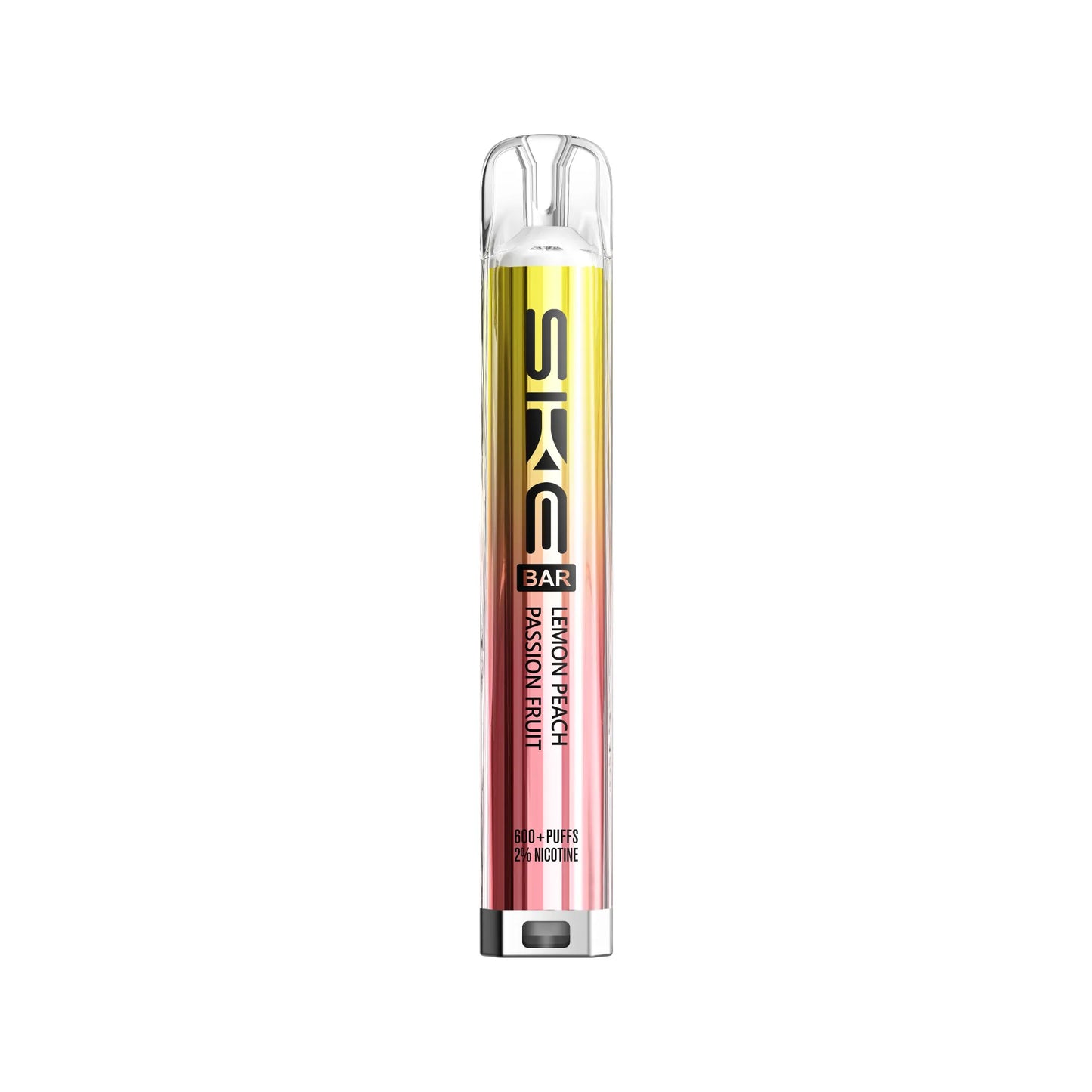 Lemon PEach Passion Fruit Flavour SKE Crystal Bar 600 puff prefilled pod kit