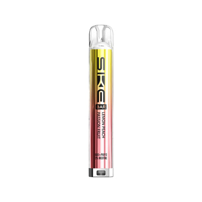 Lemon PEach Passion Fruit Flavour SKE Crystal Bar 600 puff prefilled pod kit