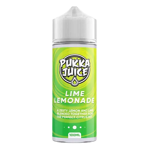 Pukka Juice Lime Lemonade E Liquid 100ml Shortfill  70VG/30PG