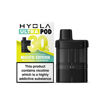 Mojito Edition Flavour Hyola 30k Pre-filled replacement pods and Hyola 30000 Refill Pods