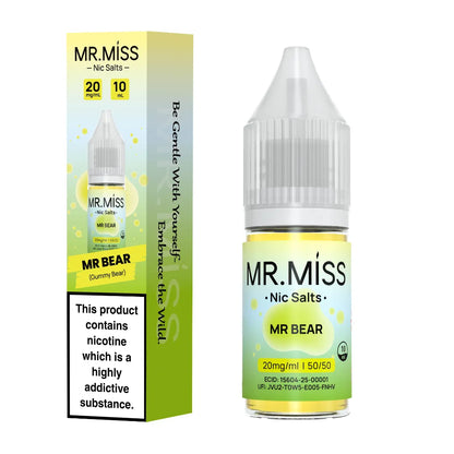 Mr Bear Gummy Bear Nic Salt E-Liquid by Mr.Miss Nic Salts