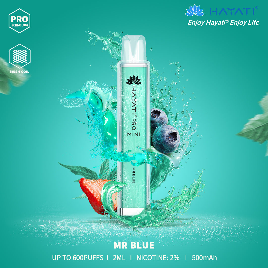 Mr Blue Hayati Pro Mini 600 Puff Disposable Vape