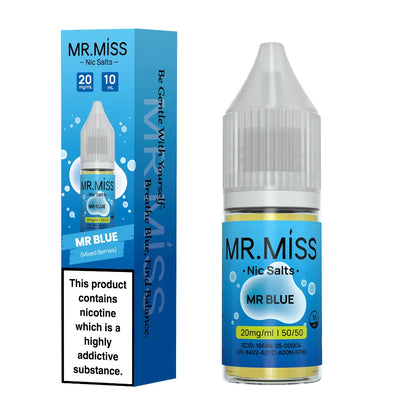 Mr Blue Mixed Berries Nic Salt flavour by Mr.Miss Nic Salts