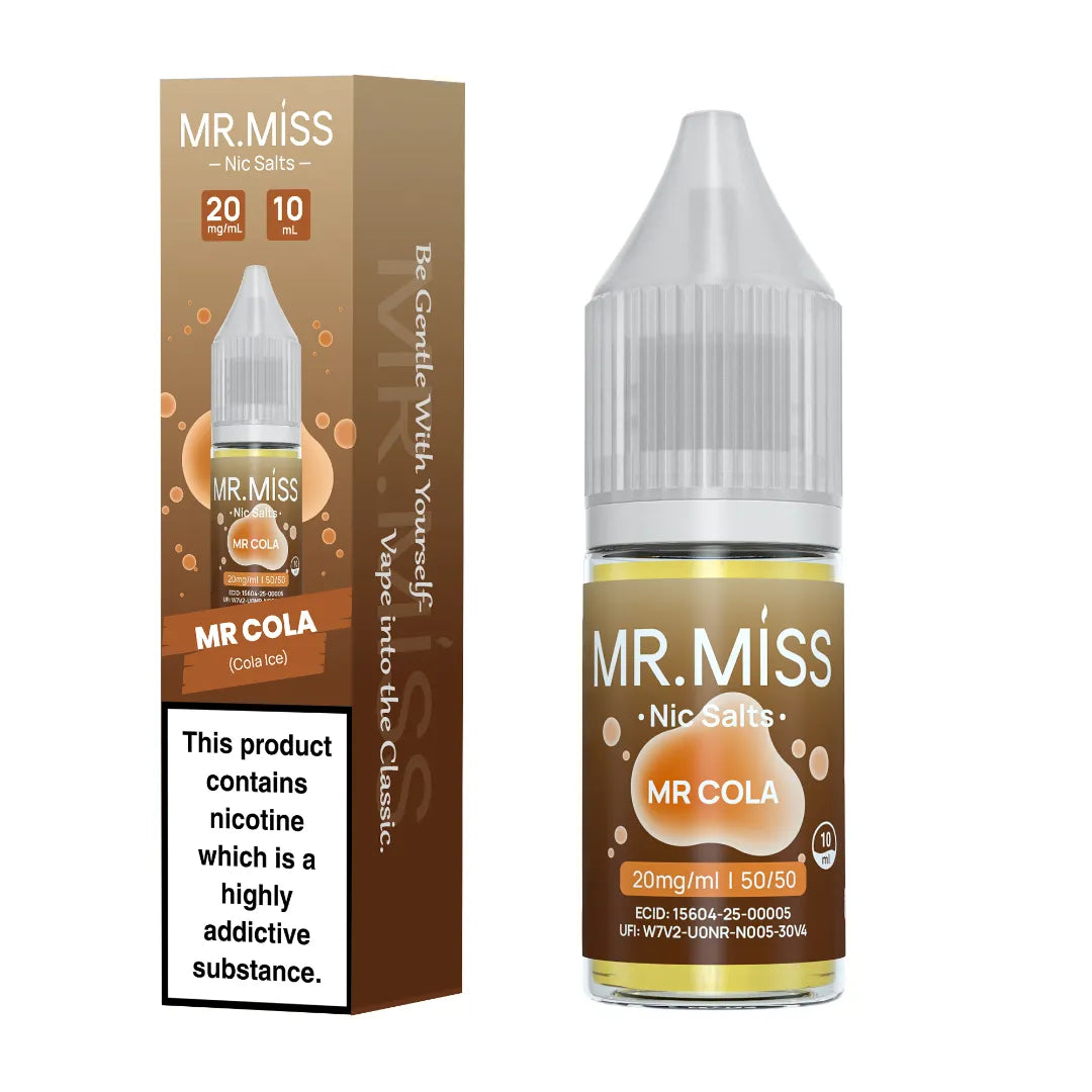 Mr.Miss Nic Salts Mr Cola E-Liquid flavour Cola Ice