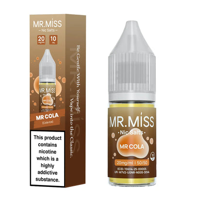 Mr.Miss Nic Salts Mr Cola E-Liquid flavour Cola Ice