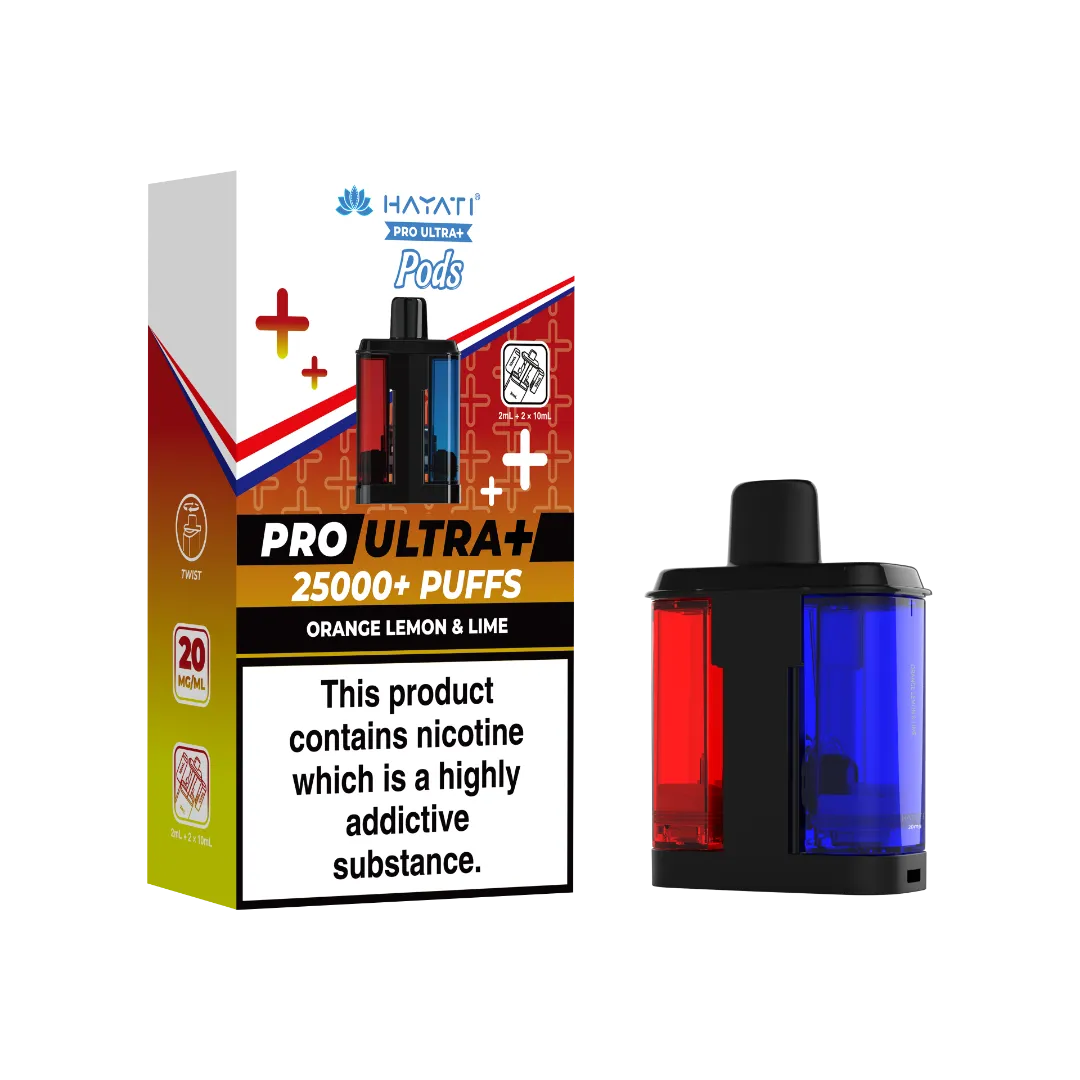 Orange Lemon Lime Hayati Pro Ultra Plus 25000 Pod Refills