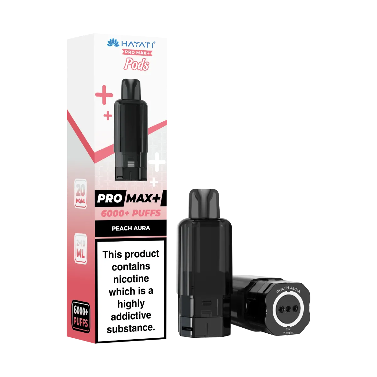Peach Aura Flavour Hayati 6000 Pre-Filled Replacement Pods