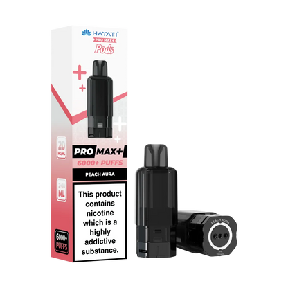 Peach Aura Flavour Hayati 6000 Pre-Filled Replacement Pods