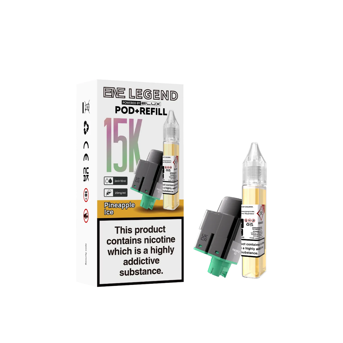 Pineapple Ice ENE Legend 15K refill pod flavour