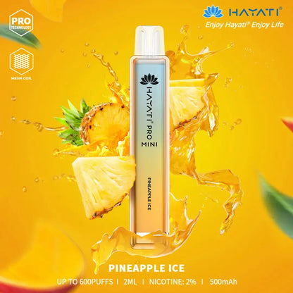 Pineapple Ice Hayati Pro Mini 600 Puff Disposable Vape (6859405918311)