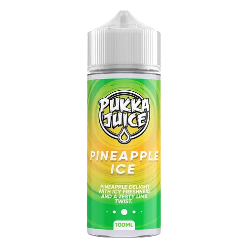 Pukka Juice Pineapple Ice E Liquid 100ml Shortfill  70VG/30PG
