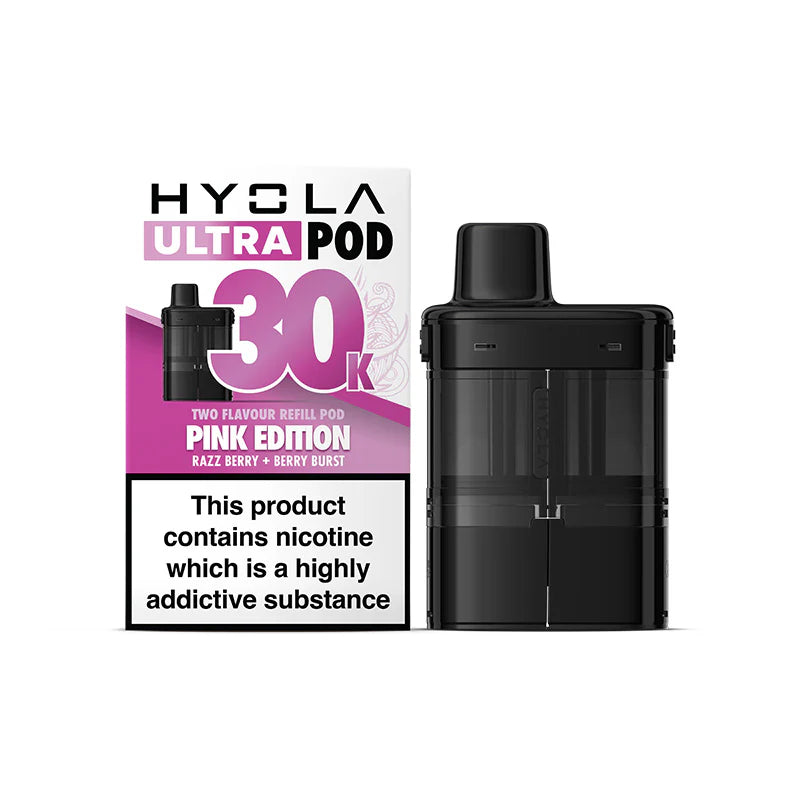 Pink Edition Flavour Hyola 30k Pre-filled replacement pods and Hyola 30000 Refill Pods