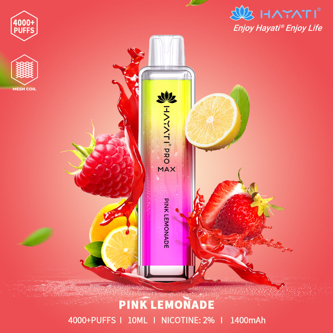 Pink Lemonade Hayati Pro Max 4000 Puff Disposable Vape